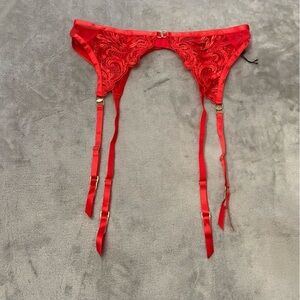 New! Bluebella red lace garter 10797